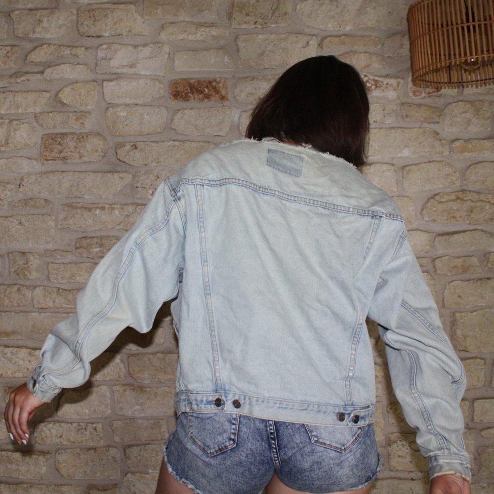 Vintage The GAP Faded Light Blue Denim Jacket